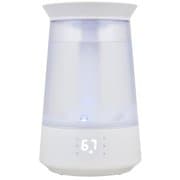 ハイブリッド式加湿器 上部給水 6L 湿度センサー LEDライト オフタイマー GH-HB505-W