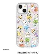 iPhone 15/14用 カメラフレームケース クリームソーダニャン MOFU-86B