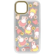 iPhone 15/14/13用 カメラフレームケース ミッフィー イチゴ MF-620B