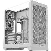 View 390 Air Snow 120mmファン 2基搭載 湾曲強化ガラス ミドルタワー ATX PCケース ホワイト CA-11F-00M6WN-00