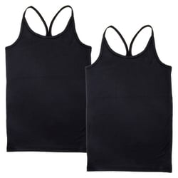 4516043 [【女の子】ジュニアタンクトップYバック 胸二重 2枚組 130cm 【吸水速乾】]