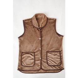 HOTα あったかくつろぎベスト （PP仕様） M～L ブラウン