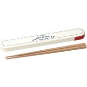 Potter 箸箱セット ランチクラブ 箸/約長さ19.5cm レッド・アイボリー