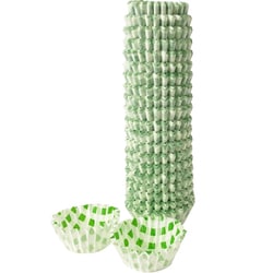 PET純白フィルムケース 丸型5号 500枚 チェック緑 A200601-N