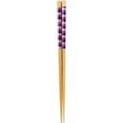 塗箸 食洗機対応 スクエアチェック 約長さ22.5cm 赤 MM-8526