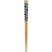 塗箸 食洗機対応 ナチュラルチェック 約長さ22.5cm 青 MM-8551