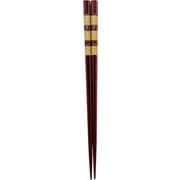 塗箸 食洗機対応 ロゴボーダー 約長さ22cm ナチュラル MM-1614