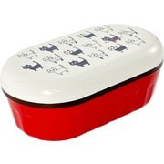 Potter 1段ランチボックス ネコ 600ml レッド MM-221
