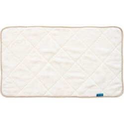 CARARACA タオルバスマット 約縦35cm×横60cm アイボリー