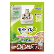デオトイレ 消臭・抗菌チップ 天然木 飛び散らない ねこ型チップ 4.0L [デオトイレ専用 猫砂 猫トイレ]