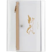 限定 isshoni.ペンケース付ノートカバーPVC A5 2026午 ホワイト N6046