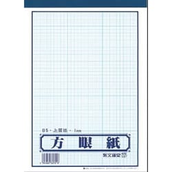 B5方眼紙 1mm方眼 40枚 ホウー1