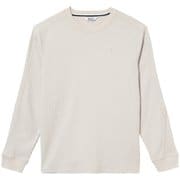 UVカットワッフルロングスリーブTシャツ メンズ カットソー セーブル（007） Mサイズ ZTHBK69