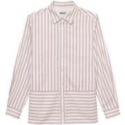 吸水速乾ストライプロングスリーブシャツ レディース シャツ LAIT ST（002） サイズ36（Sサイズ） ZCFBL41