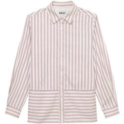 吸水速乾ストライプロングスリーブシャツ レディース シャツ LAIT ST（002） サイズ40（Lサイズ） ZCFBL41