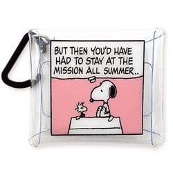 SPER-067 PEANUTS クリアマルチケース SS スヌーピー コミック レッド