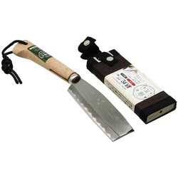 サヤ鉈 鋼付片刃 165mm コブ柄 32020