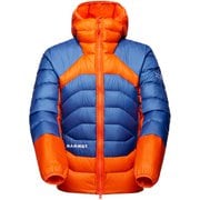アイガーノードワンドライトダウンインフードジャケットメン メンズ ダウンウェア eiger orange-eiger blue（2291） Sサイズ（日本：Mサイズ） 1013-04050