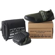 防災アウトドアシューズ カーキ M(24.0cm~25.5cm) ADX-01-KKM
