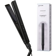 ヘアアイロン ストレート 25mm ナノセラミック プレート 海外対応 ポーチ付 ブラック TS367A-K