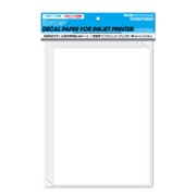 INKJ-T04CL-V2 家庭用インクジェットプリンターデカール用紙 A4サイズ 5枚入 透明ベース [プラモデル用品]