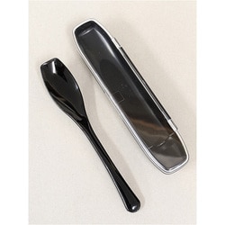 ごはんのためのスプーン ミニ ブラック(ブラックケース付)