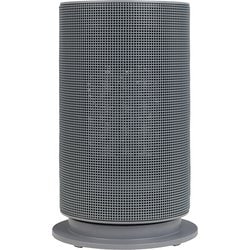 首振りセラミックヒーター 1200W 風量3段階 温度5段階 転倒OFF機能付き グレー YKDSF-MR12-H