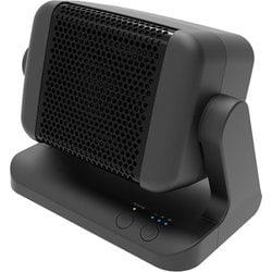 セラミックファンヒーター コンパクト 人感センサー 3段階温度調整 8時間自動OFF SC-CH25-BK