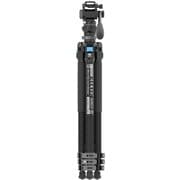 ミニフリップロック カーボン 4段 ビデオ三脚セット(レベリングベース+ビデオ雲台付き) L-224FL+KV-5-JP