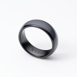 EVERING（エブリング） NEON BUZZ（ネオンバズ） プリペイド式スマートリング VISAタッチ決済対応 ダークグレー USサイズ：9