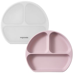 AngeSmile シリコントレイ（蓋付き）ライラック ang-siltray-rse