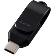USBメモリ 64GB USB Type-C 回転式コネクタ ストラップホール付 セキュリティ対応 ブラック MF-CEU3064GBK