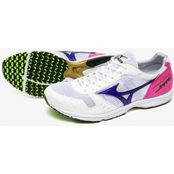 ウエーブエンペラーJAPAN4 ユニセックス ランニングシューズ ホワイト×パープル（12） 27cm U1GD1920