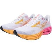 WAVE RIDER29 ユニセックス ランニングシューズ ホワイト×ピンク×オレンジ（02） 27cm J1GC2593