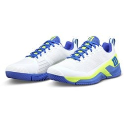 RUSH PRO 4.5 メンズ テニスシューズ ホワイト/アンパロブルー/イエロー 27.5cm WRS336680U095