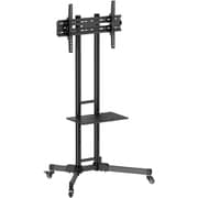 Display Stand Basic 43～65インチ対応 キャスター付ディスプレイスタンド 3段階高さ調節機能付き ブラック AS-DSL01