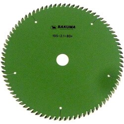 バクマ 集成材チップソー スライド用 195×80P