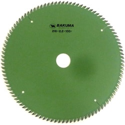 バクマ 集成材チップソー スライド用 216×100P