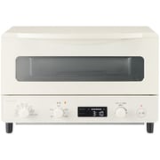 オーブントースター 4枚焼き対応 マイコン式 サーモスタット機能付き ホワイト KOS-1237/W