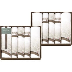 今治 グレイスト バスタオル×4、フェイスタオル×8、ハンドタオル×4 IGY262000