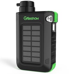 電動式携帯浄水器 手回し ソーラー充電機能 LEDライト モバイルバッテリー搭載 GS-2811