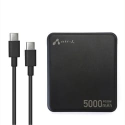 モバイルバッテリー 5000mAh PD20W対応 MB-MIN5000 BK