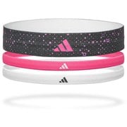 adidas グラフィックヘアバンド 3本セット PK/WT/BK