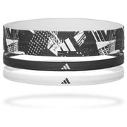 adidas グラフィックヘアバンド 3本セット BK&WT