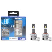 LEDヘッド＆フォグバルブ HB3/HB4 6000K 3000lm 2個入り ファンレスモデル 車検対応 プレシャス・レイR DBA1832