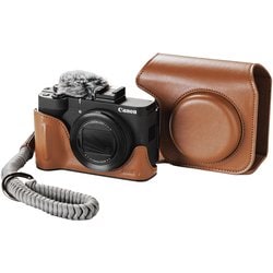 Canon PowerShot V1用レザーケースキット ブラウン SR5385