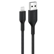USB-A to Lightning 編組ケーブル 1m ブラック CAA020FQ1MBK