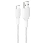 USB-A to USB-C 編組ケーブル 15W 1m ホワイト CAB022FQ1MWH