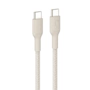 USB-C to USB-C 編組ケーブル 60W 1m サンド CAB024FQ1MSD