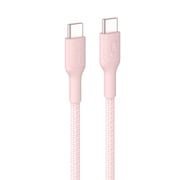 USB-C to USB-C 編組ケーブル 60W 2m ピンク CAB024FQ2MPK